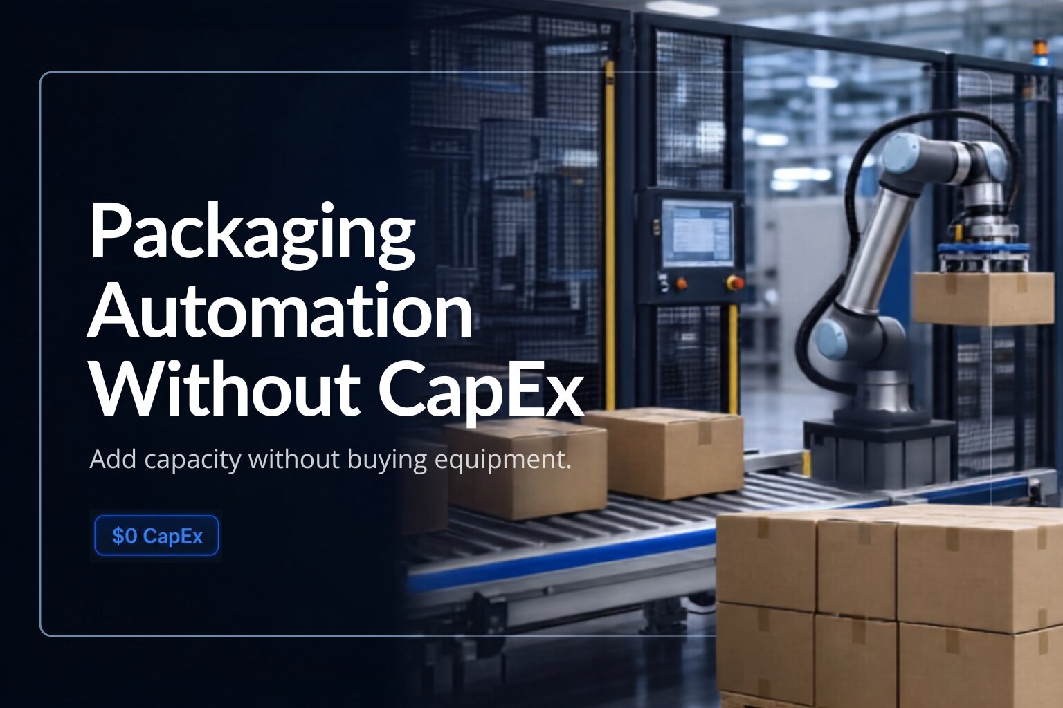 Packaging Automation Without CapEx: How to Add Capacity Without Buying Equipment